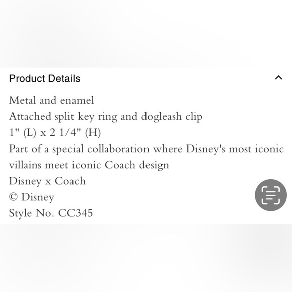 NWT Coach X Disney Evil Queen Bear Bag Charm - Picture 7 of 7